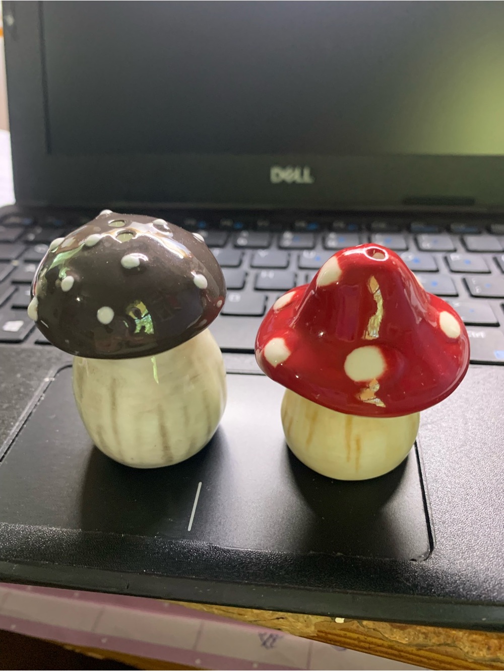 Mushroom Salt & Pepper Set Ceramic